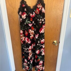 Anthropologie Lace Trim Floral Dress